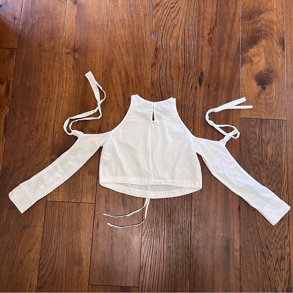 Zara Cotton Cold Shoulder Top - Picture 4 of 9